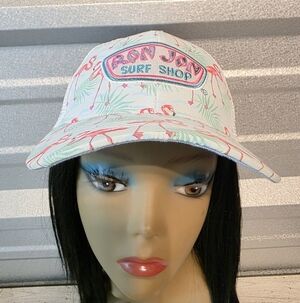 Ron Jon Surf Shop Tropical Print Hat - White and Pink